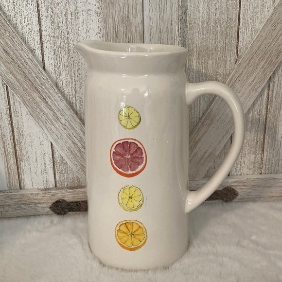 Rae Dunn Citrus Pitcher - Picture 1 of 5